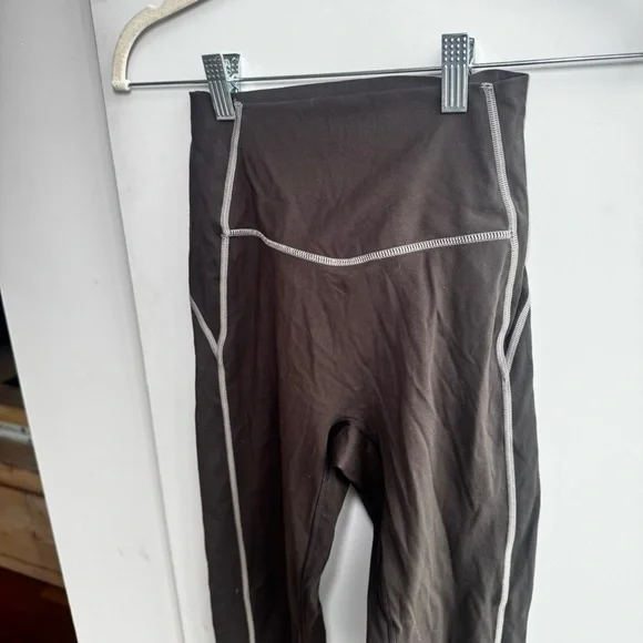 Aoxjox Workout High Waisted Leggings - Driftwood Brown - Picture 6 of 8